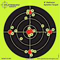 Miniatyrbilde 1 av 4: Splatterburst Targets - 8 X 12 Tommer Stick & Splatter Mini Silhuett - Selvklebende Skyteblink - Våpen - Rifle - Pistol - Airsoft - Bb 25 Pack