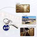 Miniatyrbilde 3 av 5: Nøkkelring med tall 1-100, nummererte merkelapper, skap, treningsstudio, nøkkelringer, gravert tall med nøkkelringer, nøkkelring i aluminium, nummererte merkelapper (FMY) 1 to 50