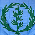 Miniatyrbild 3 av 5: Anpassad flagga    90*150cm    Historisk flagga för Eritrea 1952-1962 ) Storlek Juldekorationer för hemflagga Banner  (FMY) Blue and White Stripe 90 x 150cm
