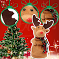 Miniatyrbild 4 av 5: Musikalisk Dansande Julren Plush Leksak Sjunger Jingle Bells Svingande Elektrisk Älg Interaktiv Jul Födelsedagspresent För Småbarn Barn (FMY)
