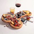 Pikkukuva 1 / 4: Aperitiivilevy, Extra Suuri Juustolevy, Charcuterie-Lauta, Uutuus Puinen Juhla-Astia, Hauska Juustotarjotin Talonlämmitykseen, Polttareihin, En (FMY) Right Small