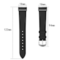 Miniatyrbild 4 av 5: Äkta läderarmband för Fitbit Charge 4/3 med spänne i rostfritt stål (FMY)