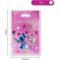 Miniatyrbild 3 av 5: 30 st Lilo & Stitch Partypresentpåsar i Rosa, Flick Lilo & Stitch Födelsedagsfesttillbehör Dekorationer (FMY)
