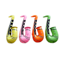 Miniatyrbilde 4 av 5: Farfi Oppblåsbar PVC Gitar Mikrofon Lutt Musikkinstrument Barn Leker Festrekvisitter  (FMY) Guitar