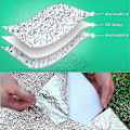 Miniatyrbilde 4 av 5: Aluminium Isolerende Matte Skummatte Liggeunderlag For Camping Isolasjonsmatte Sammenleggbar Teltmatte Gulvunderlag Termisk (FMY) 2MX2M