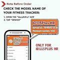 Miniatyrbillede 3 af 5: 2 stk. Veryfitpro Id115plus Hr Udskiftningsbånd til Veryfit Pro Id115plus Hr Fitness Tracker Smartwatch (FMY) red