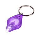 Miniatyrbillede 3 af 5: 10 stk. Mini bærbar UV LED-lygte nøglering ultra lys nøglering lys lommelygte valuta pas detektor lilla 10 stk. Z  (FMY)