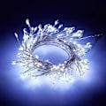 Pikkukuva 1 / 5: Paristokäyttöiset kuparilanka-valoköynnökset, 100/200 LED-valoa, Fairy Cluster -tähtikynttiläketjut, puutarhan ja joulukoristeluun (FMY) white 3M 100LED
