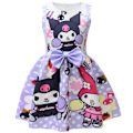 Miniatyrbild 1 av 5: 2023 Julklänningar för barn Kuromi Kuromi Flickklänningar Prinsessklänningar Festklänningar för semestern (FMY) 140CM