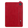 Pikkukuva 3 / 5: Amazon Fire HD 8 (2024) (2020) Kotelo Käsiremmi Jalusta Nahkainen Tablettisuojus - Harmaa (FMY) Multicolor Red