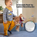 Miniatyrbilde 4 av 5: Stemmeopptaker for Teddybjørn Trykkbar Opptakbar Stemmeboks Opptakermodul 30 Sekunders Opptaker for Plysjdyr Plysj Leke Pute (FMY) white (Pack of 1)