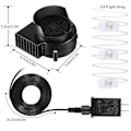 Miniatyrbilde 3 av 5: Oppblåsingsblåsere, Reserveviftemotor for hageoppblåsbare dekorasjoner, 1,0A vifte for hage, Halloween og jul, 10,2V/1,0A adapter Hao  (FMY) Black