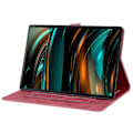 Miniatyrbilde 4 av 5: For Lenovo Tab M11 Plus/ Tab K11 Plus Veske Lær Stativ Nettbrett Deksel Blomst Katt Kortspor (FMY) Wine Red