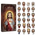 Jesus 24 dagar julkalender överraskningssamlarobjekt festdekoration (FMY)
