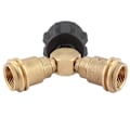 Miniatyrbilde 4 av 5: Tank Gass Propane Y-Splitter Tee Adapter Connector Valve For Utendørs BBQ Cylinder (DPD)