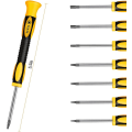 Miniatyrbilde 2 av 5: Profesjonelle presisjonsmagnetiske Torx/stjerne/tx-skrutrekkere, sett/sett med 6 stk, T3 T4 T5 T6 T8 T10 (FMY)