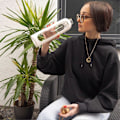 Pikkukuva 5 / 5: Lasipullo aikamerkinnöillä 820 - 900 ml (FMY) White 900ml