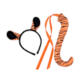 Miniatyrbillede 1 af 5: Zebra Giraf Ører Hårbøjler Hale Sæt Dyre Udklædningssæt til Cosplay (FMY) Tiger