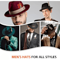 Miniatyrbillede 4 af 4: Hattefjer Cowboy Hat Feather til Fedora Hatte Kostume Julefest Hatte Style A (FMY) Style D Total length 10cm-15.5cm