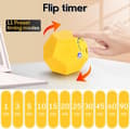Miniatyrbillede 3 af 4: Terning Timer, Tidshåndtering Dodekaeder Timer, Timer Til Børn, Køkken Timer Til Madlavning, Produktivitets Pomodoro Timer (FMY) Yellow