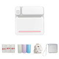 Miniatyrbillede 1 af 2: Termisk Bærbar Bluetooth-printere 57mm Mini Trådløs POS Termisk Billedfotoprintere Til Android IOS Mobiltelefon FLYE1984  (FMY) Pink Free Size