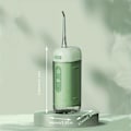 Miniatyrbilde 4 av 5: Vannfloss - Trådløs Oppladbar Tannspyler Med 3 Moduser, Inntrekkbar Tank Og Kraftig Batterilevetid For Hjemme Og Reise Tannpleie, Braces (FMY) Moonlight White Water flosser with five nozzles