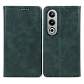 Miniatyrbild 1 av 5: För OnePlus Nord CE4 5G Fodral PU Läder Plånboksfodral Kalvstruktur Telefonskal med Magnetlås  (FMY) Blackish Green