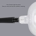 Miniatyrbilde 4 av 5: Bærbare sammenleggbare vinglass, knussikre, klare, avtakbare plastvinglass for utendørs camping og reiser (FMY) Black