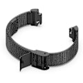 Miniatyrbilde 3 av 5: For Fitbit Inspire 3 Rustfritt Stål Finmasket Rem Erstatning Smart Klokkereim med Spenne (FMY) Multicolor Black