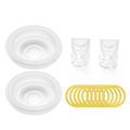 Miniatyrbillede 1 af 5: Elektrisk Brystpumpe Tilbehørssæt med 3 stk. 150ml Mælkeopsamlere (FMY) Diaphragms - Valves