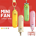 Miniatyrbild 2 av 5: Söt Mini Fläkt Kipas Portabel Handhållen Hopfällbar Sängbord Kontor USB Laddning Batteri Bordskylning (FMY) yellow