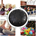 Miniatyrbild 4 av 5: Regndrum för Utomhus Trädgård, 8-Tons 6 Tums Chakra Drum för Regndroppsmusik, Vattentät Regndrum, Regndrum för Trädgårds Instrument, Chakr (FMY)