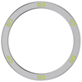 Miniatyrbild 4 av 5: For Nothing CMF Watch Pro 2 Urtavskärm med Skärmskydd Ram Metallring Cover (FMY) Multicolor Style B