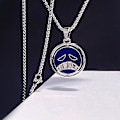 Miniatyrbillede 1 af 4: Ace Halskæde Til Kvinder Mænd Anime Metal Halskæder Smykker Roterende Vedhæng Kæder Choker Collares Charme Gave  (FMY) snake chain