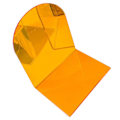 Miniatyrbild 1 av 5: 1 Par Bokstöd Tjock Non-Slip Transparent Akryl Dekorativt Tungt Bokstöd För Student Kontor L-Formad (FMY) Orange