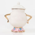 Miniatyrbillede 1 af 3: Tegneserie Ny Skønhed og Udyret Tekande Kop Tekande Sæt Fødselsdagsgave (FMY) Beige Sugar Bowl
