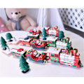 Miniatyrbillede 4 af 5: Lys og Lyd Juletogsæt Jernbanespor Legetøj Tog Gave (FMY) A
