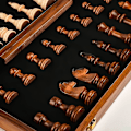 Miniatyrbillede 4 af 5: Træ Skakspil - Bærbar og Foldbar Brætspil til Børn og Voksne (FMY)