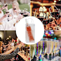 Miniatyrbild 4 av 5: 10-pack Vinkylare Väska Isväska Transparent PVC Bärbar Vinflaskkylare Champagne Isväska med Handtag (FMY) transparent