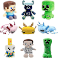 Miniatyrbillede 1 af 2: Minecraft Plys Legetøj Pixel Dukke Til Børn Gave  (FMYED) 26cm Sitting Creeper