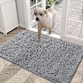 Miniatyrbillede 1 af 5: Dørmåtte til Hund, Vandabsorberende Skridsikker Vaskbar Måtte til Mudrede Patter, Hurtigtørrende Mikrofiber, Mud Måtte til Hunde, 40*60cm (FMY)