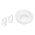Pikkukuva 3 / 5: Sähköisen rintapumpun vaihtotarvikkeet 3 kpl 150 ml:n maidonsäiliöillä (FMY) Diaphragms - Valves