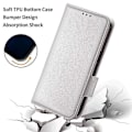 Miniatyrbilde 5 av 5: For XREAL Beam Pro Deksel Litchi Tekstur PU Lær Lommebok Flip Telefondeksel (FMY) White