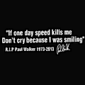 Pikkukuva 4 / 4: Paul Walker -lauseen heijastava auton korin ikkunatarra (FMY) Red