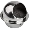 Ventilationsrist, 4\" rund vægmonteret emhætteventilationsudgangsrist i 304 rustfrit stål (ø100mm)（FMY）