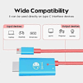 Miniatyrbillede 3 af 5: Bærbar Switch Dock USB Type C til HDMI Konverteringskabel til TV Docking Mode Kompatibel med Nintendo Switch, Steam Deck (FMY) black