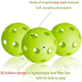 Miniatyrbild 3 av 5: 12-pack Plast Basebollträningsbollar för Slagträning, Lätta Bollar för Inom- och Utomhusbruk Baseb(FMY)