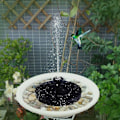 Pikkukuva 5 / 5: 13 cm aurinkopumppu vesiputous puutarhaan lampi pumppu suihkulähde (FMY) Black 1 Pcs