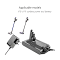 Miniatyrbillede 5 af 5: Oplader til V10 V11 V15 SV12 SV15 Støvsuger Erstatningsladekabel Batteri Strømadapter 30.45V (FMY) As Shown