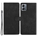 Miniatyrbillede 1 af 5: For Motorola Moto G54 5G Etui - Hudvenlig PU Læder Wallet Telefon Cover med Stativ (FMY) Black